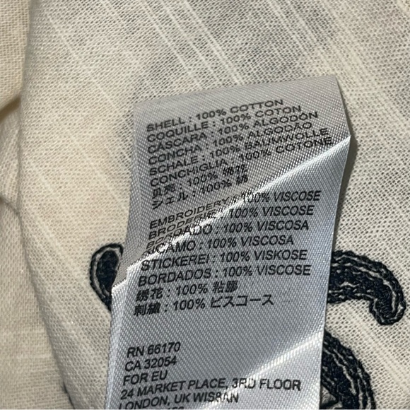 Free People Women’s Fiona Embroidered Mini Dress Ivory Combo Boho Size Small - Picture 12 of 16